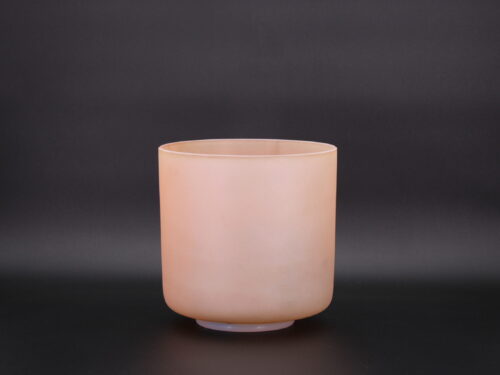 Pink Himalayan Salt, Palladium (inside), Aqua Aura Gold (Base) (Chime) Bowl